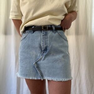 Vintage Wrangler for Women cut off denim mini skirt